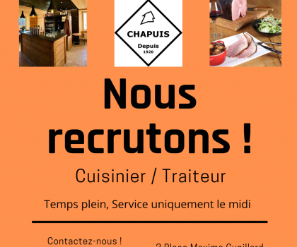 Nous recrutons