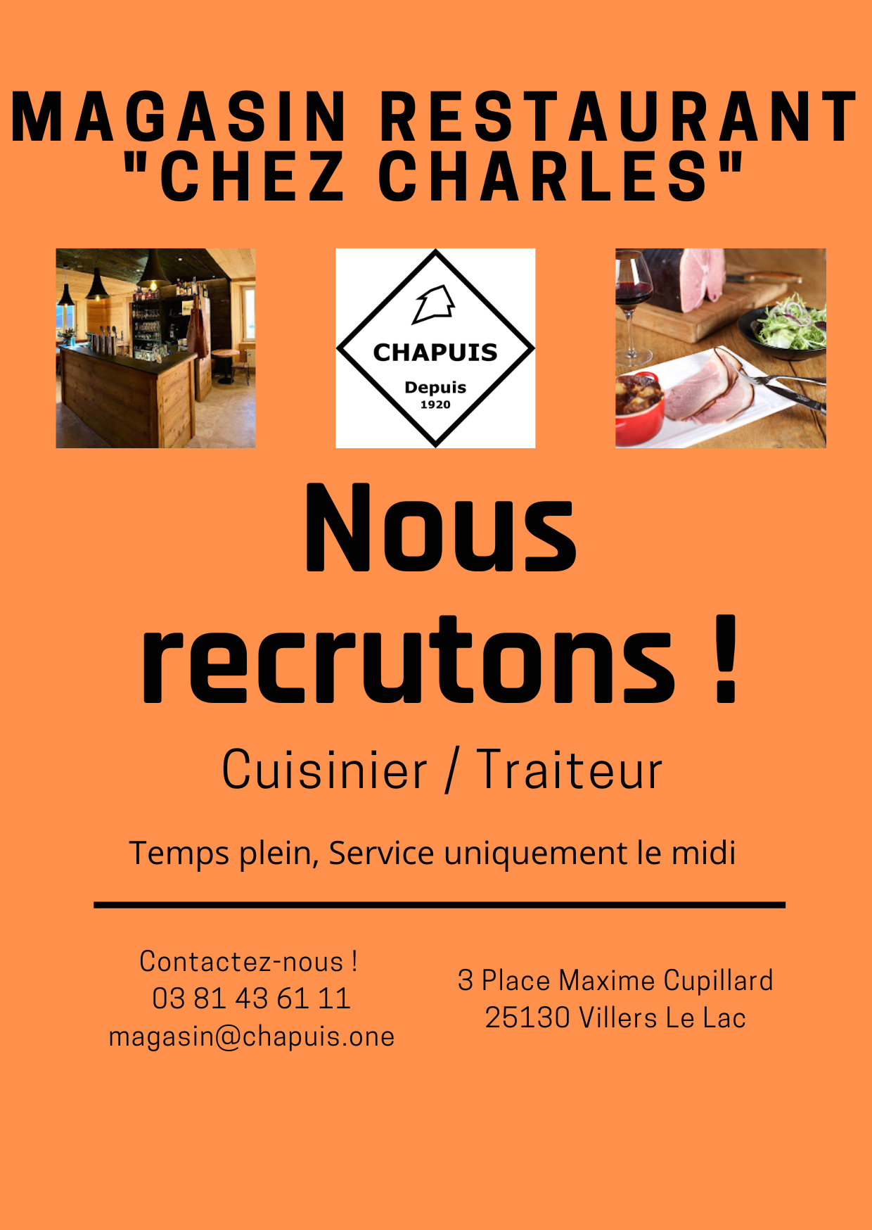 Nous recrutons