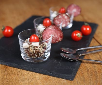 Verrine Quinoa  & Morteau