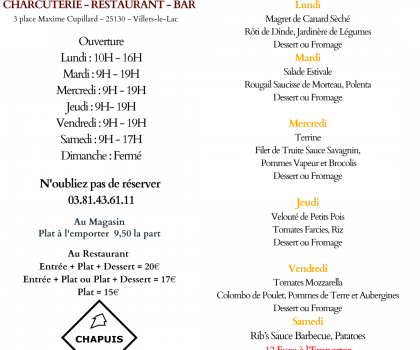 Menu de la Semaine0208